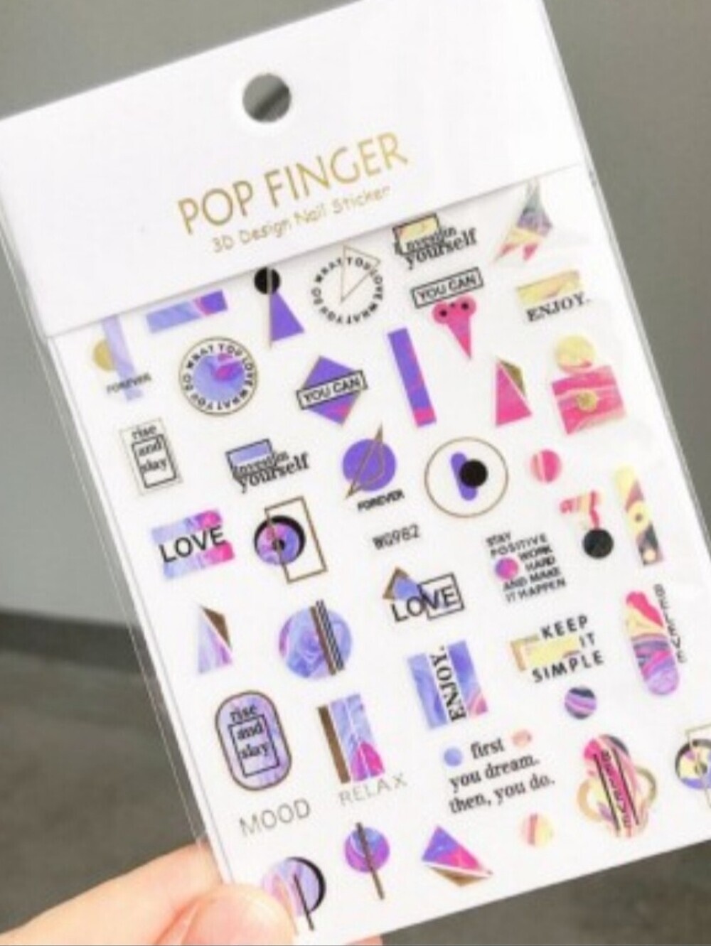 Trendy Self Adhesive Nails Art Transfer Sticker